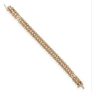 REDUCED!! 14K Gold and 2.20 Carat Diamond Link Bracelet
